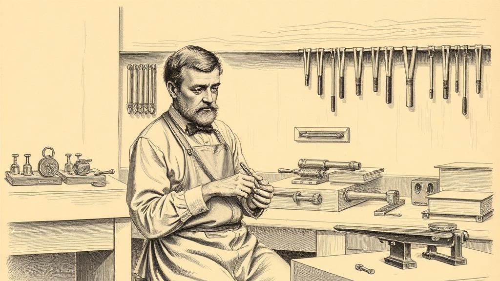 Yale's cylinder lock, or how the portrait painter solved the front door